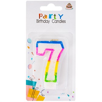 Свеча для торта Цифра 7 1212-7 141V-394 462-518