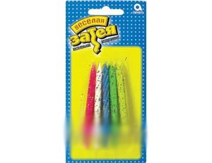 Свечи для торта с подст. блеск асс.1502-1153 161-404