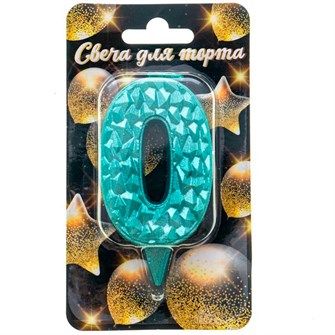 Свеча цифра Айсберг тиффани 