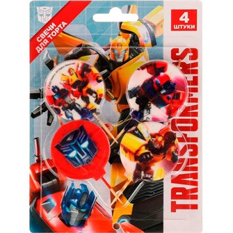 {{photo.Alt || photo.Description || 'Свечи для торта Со стикером на шпажках Трансформеры 4 шт CC-74850-TR СТОК'}}