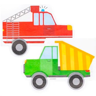 Салфетка фигурная Машинки 33см 12штЮ 1502-4674 462-792