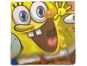 Салфетка Губка Боб 33см. 16шт/уп. 1502-1061 161-704