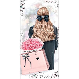 Конверт для денег без надписи (девушка с розами) 5.0000046 562-983