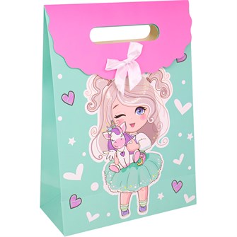 {{photo.Alt || photo.Description || 'Пакет 27х19х9см с вырубной ручкой Девочка 141V-967'}}