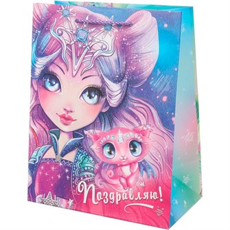 {{photo.Alt || photo.Description || 'Пакет Чудо праздник матовый l Сказочные девочки PL-104845-NB2'}}