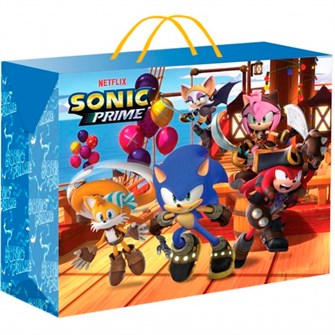 Пакет-коробка Чудо праздник Sonic Соник  m, 23*20*13 см PBM-117648-SN 561-537
