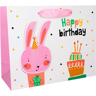 {{photo.Alt || photo.Description || 'Пакет 24,5х9,5х19,5см Happy birthday Заяц с подарком 141V-850'}}