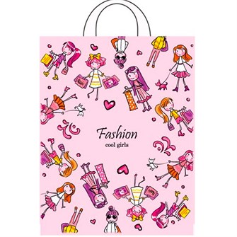 Пакет ПЭ с петлевой ручкой 28х55см Девчонки ПТЛ40586 561-145