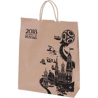 Пакет ЧМ-2018 32х27х12см крафт Т11027 260-828