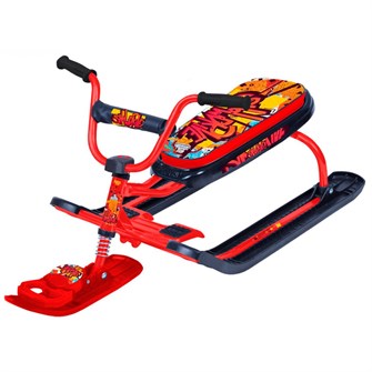 Снегокат Ника-Nika СНД1/GR с граффити на красном /Ника/ 168-913