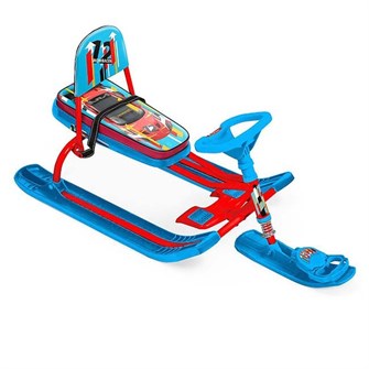 Снегокат Тимка спорт со спинкой ТС4-1/SC2 Nika kids sportcar красный каркас /Ника/ 167-777