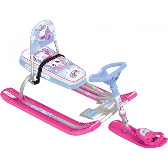 Снегокат Тимка спорт со спинкой ТС4-1М/ЕР с единорогом /Ника/ 168-444