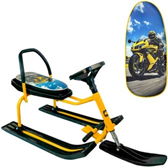 {{photo.Alt || photo.Description || 'Снегокат 208 высокий со склад спинкой SNOWKAT Auto Car желтый мотоцикл'}}