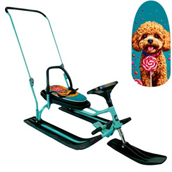 Снегокат 140 SNOWKAT Go Go Лакомка с П-образным толкателем 266-558