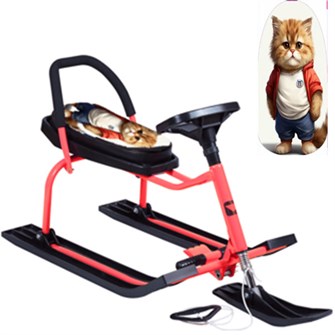 Снегокат 212 высокий со спинкой SNOWKAT Play Чарли 266-341