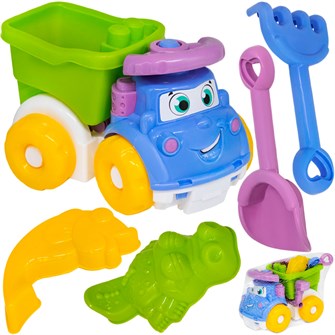 {{photo.Alt || photo.Description || 'Песочный набор КРОКОТАМ Веселый грузовик 5 предметов ПН11-О2 зелено-синий /8/'}}