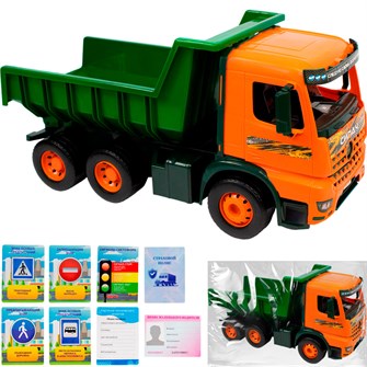 {{photo.Alt || photo.Description || 'Самосвал с карточками водителя КРОКОТАМ зелено-оранжевый САМ-8049 /1/'}}