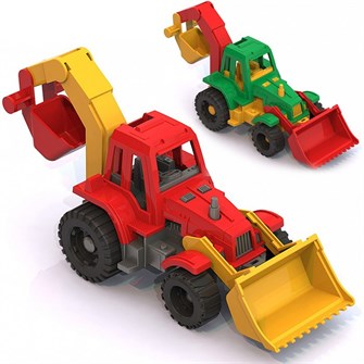 Трактор Ижора с грейдером и ковшом 152 Норд /27/ 102-389