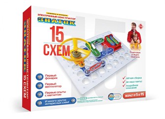 Электронный конструктор Знаток "15 схем" 13949