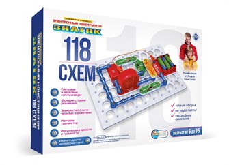 Электронный конструктор Знаток "118 схем" 13951