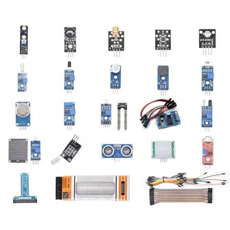 Набор из 20 датчиков с макетной платой и GPIO адаптером 3260