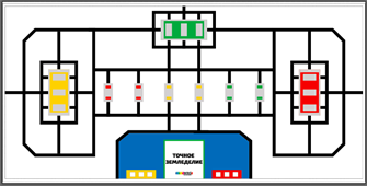 Поле для соревнования WRO 2018 Точное замедление. Средняя группа 11817