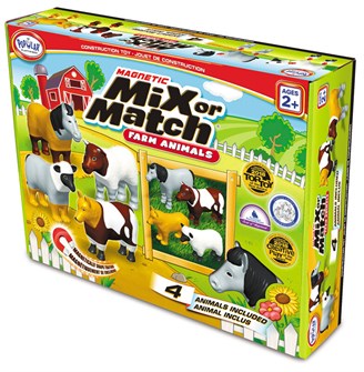 {{photo.Alt || photo.Description || 'Магнитный конструктор Popular Playthings "Смешай и собери. Животные фермы" (Стартовый набор) ✅'}}