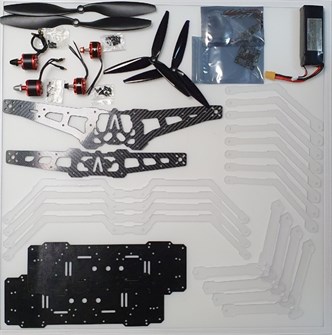 Ремкомплект, совместимый с конструктором программируемого квадрокоптера DH:ALFA 2в1 ✅ 8432