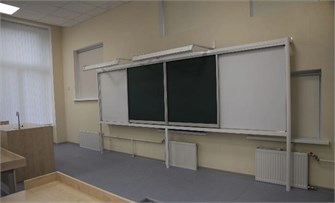 {{photo.Alt || photo.Description || 'Рельсовая раздвижная доска Просигма (напольно-настенная, 4 доски) ✅'}}