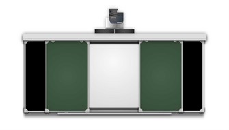 🔰Рельсовая система 3000х1200(1500х1200) комби (боковые: черный, центр: зеленый) ✅ 14695