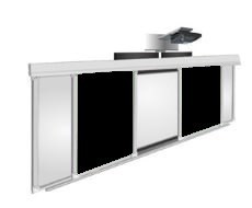 {{photo.Alt || photo.Description || '🔰Интерактивный рельсовый комплект 4000*1200 мм с интерактивной доской 88" (комбинированный черный/белый) ✅'}}