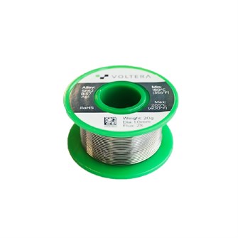 Катушка припоя Voltera (Solder Wire - Sn42Bi57Ag1, No clean/w flux, 1.0mm, 20g/roll) 13833