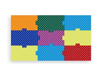 Настенная панель «Мега пазлы» Приоритет (9 штук) 10855