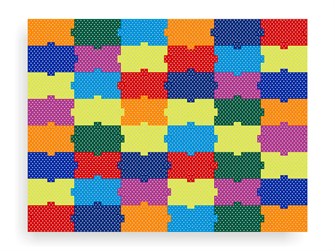 Настенная панель «Мега пазлы» Приоритет (48 штук) 10915