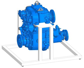 Демонстрационная модель «Раздаточная коробка с коробкой отбора мощности (КамАЗ)», в разрезе ✅ 15295