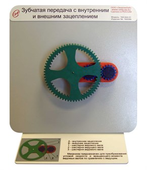 Демонстрационная модель «Зубчатая передача с внутренним и внешним зацеплением» ✅ 16094