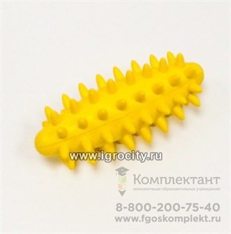Овал с шипами, размер 85х35 мм, цвет желтый, Тех-пласт (sale!) 1570419168