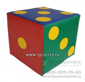 Кубик "Бросайка" 15x15x15 см. 01082142181