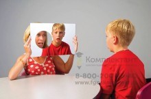 Зеркало с отверстием для логопедических занятий(односторонее) 1357661748