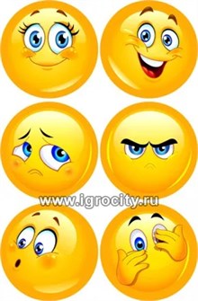 Набор эмоций "Смайлики" на руку, Наивный мир, арт.011.82 01033087528