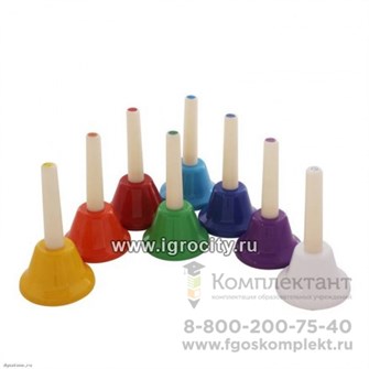 Набор цветных музыкальных колокольчиков, 8 шт., Flight, арт. FBELL-8H 01471247723