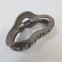 Заколка-краб серо-розовый с блестками, арт 108.089 108.089