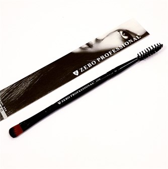 Кисть для теней и щёточка для ресниц и бровей ZEBO, 2204-553249, цвет в ассортименте, арт.252.258 252.258