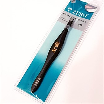 Пинцет для бровей ZEBO, Z-285-652553, имеет скошенные края, арт.252.224 252.224