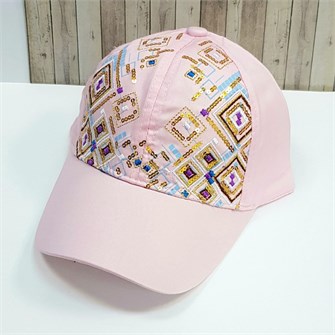 Бейсболка для девочки, с вышивкой и пайетками, арт.011.171 011.171