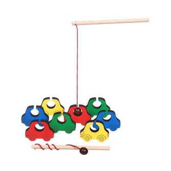 Поймай-ка. Машинки 8шт (удочка с шариком) ДИ030