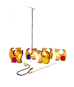 Поймай-ка. Котики (удочка с шариком) ДИ068