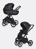 Коляска 2 в 1 Riko Basic Delta Ecco 15 black 5907729452408