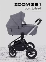 Коляска 2 в 1 Mowbaby Zoom Silver 2025 grey 4670078613110