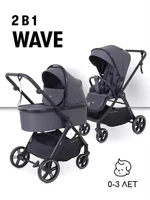 Коляска 2 в 1 Rant Basic Wave Graphite 4670078663450